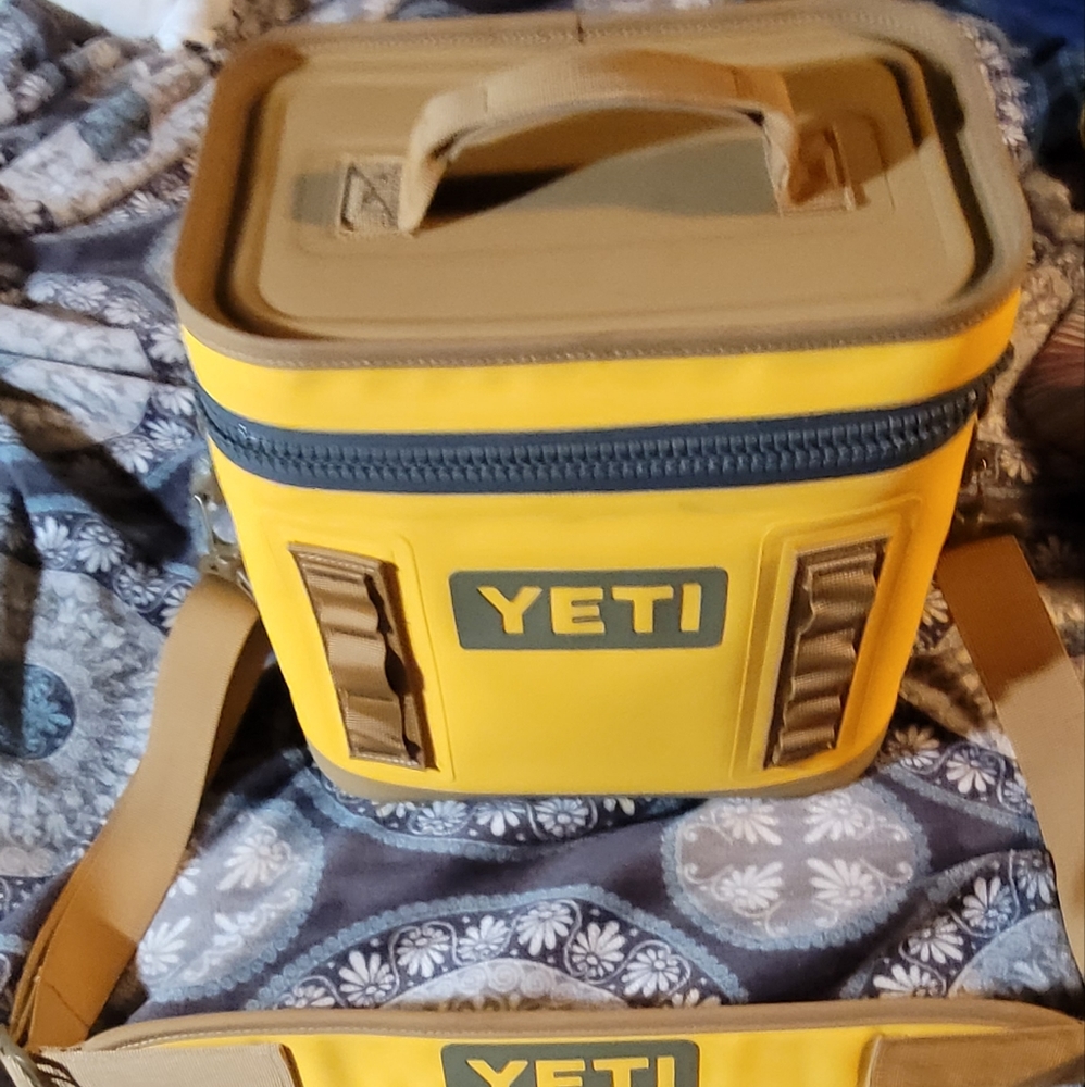 YETI soft cooler with shoulder strap